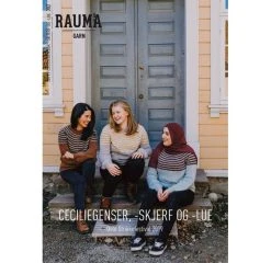 302 Ceciliegenser, - Skjerf, -lue - Rauma Mönsterhäfte