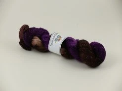 Brunört - Sockgarn Glitter 100g